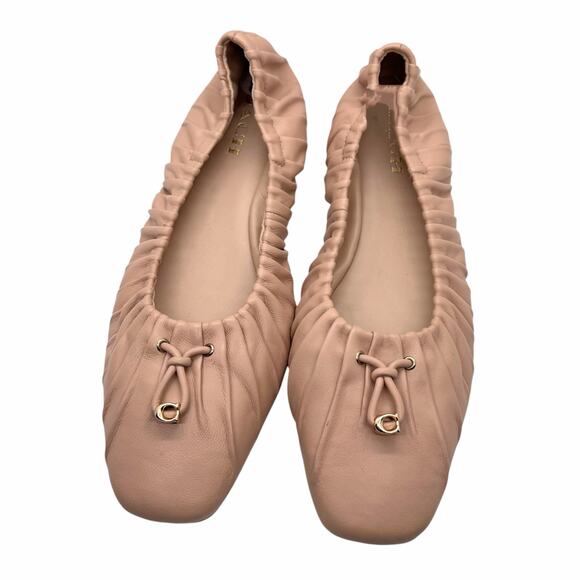 Coach Eleanor Leather Ballet Flats Size 8 - Picture 4 of 12